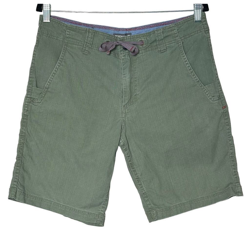 Toad & Co Mens Size 33 Green Benchmark Shorts Pockets Drawstring Inseam 9"